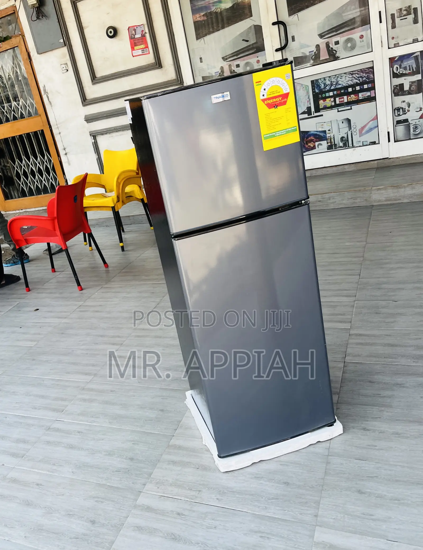 Choose Nasco F2-18fl Top Mount Freezer Fridge(Dark Gray)