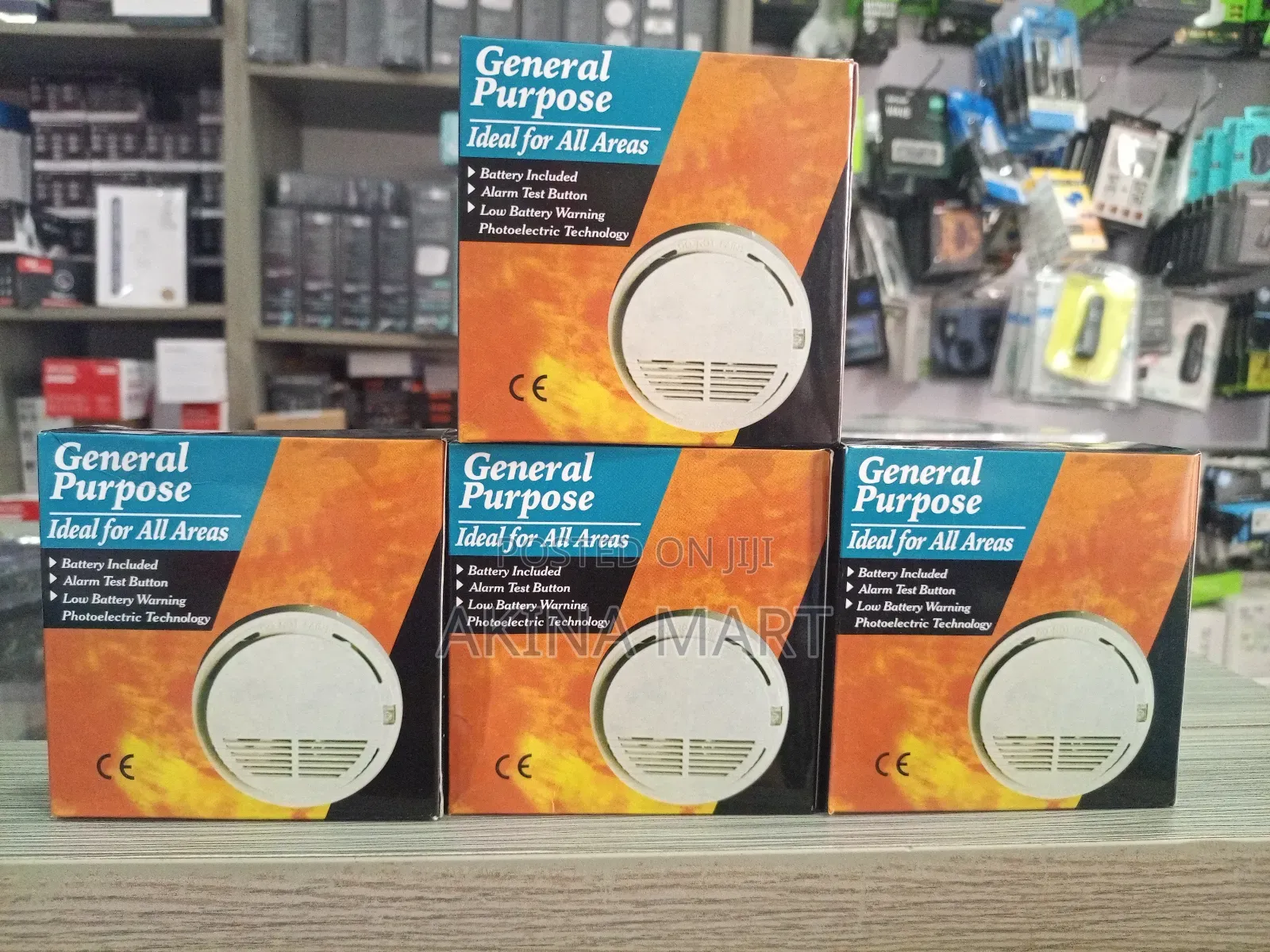 General Purpose Smoke Detector With Battery