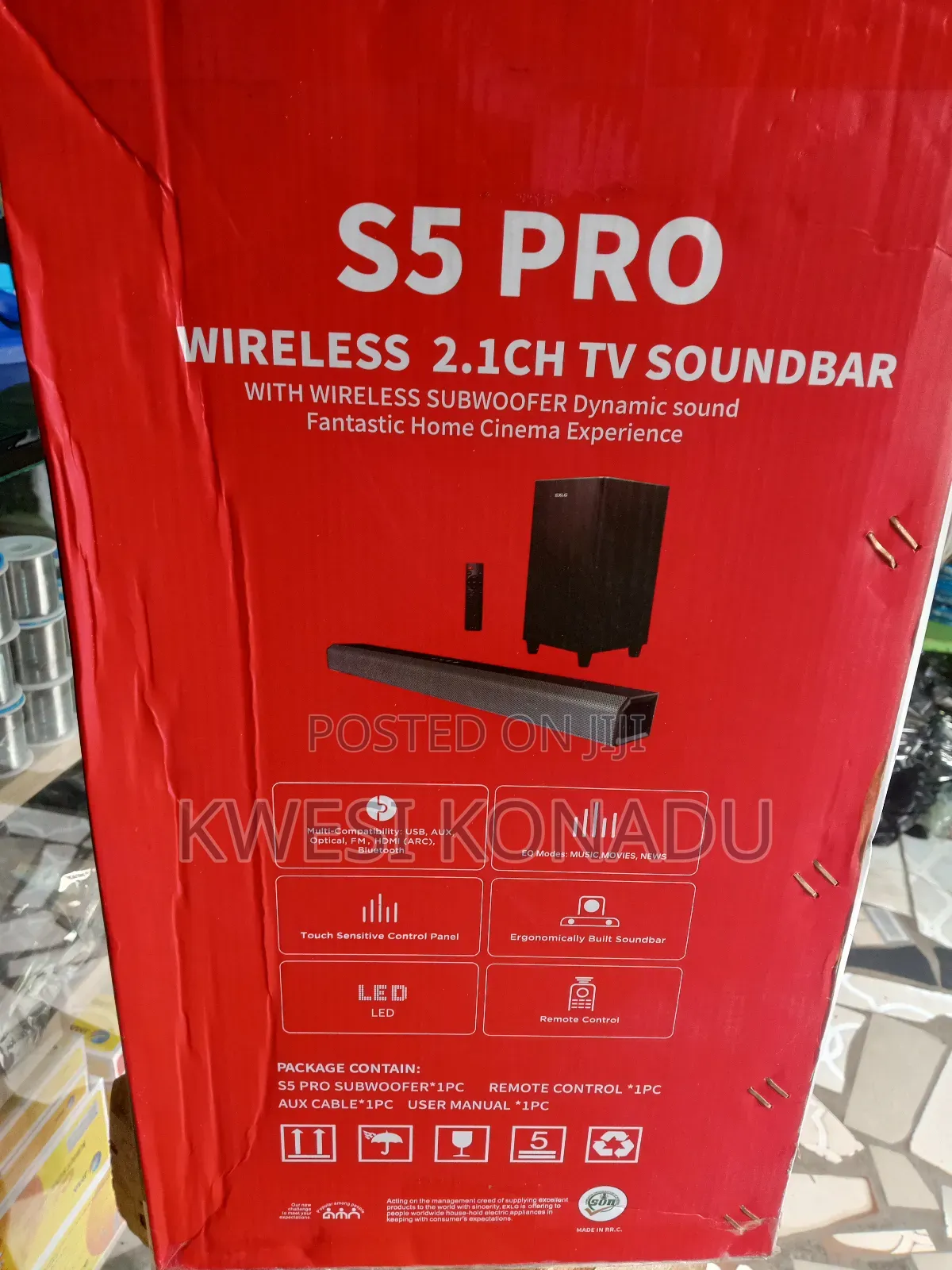 Exlg S5 Pro Wireless 2.1 Channel Tv Soundbar