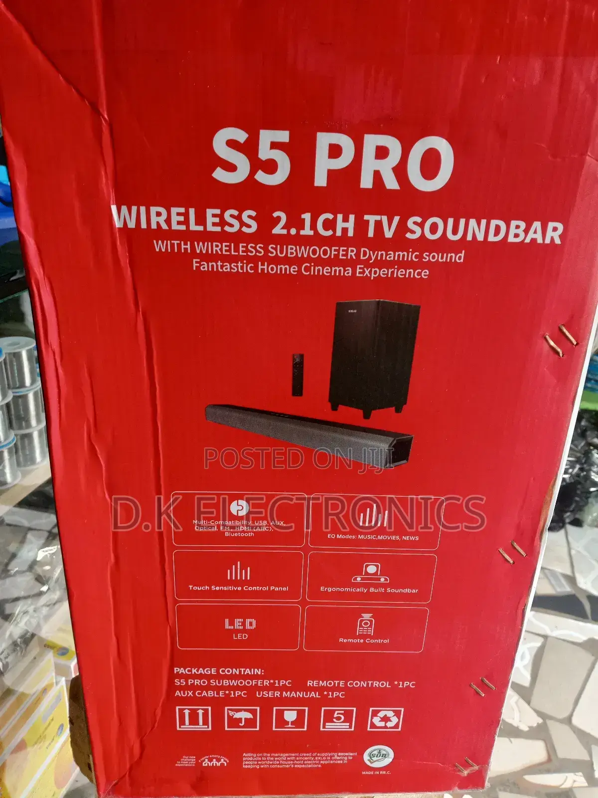 Exlg S5 Pro Wireless 2.1 Channel Tv Soundbar