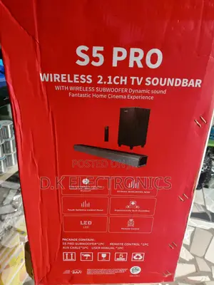 Exlg S5 Pro Wireless 2.1 Channel Tv Soundbar