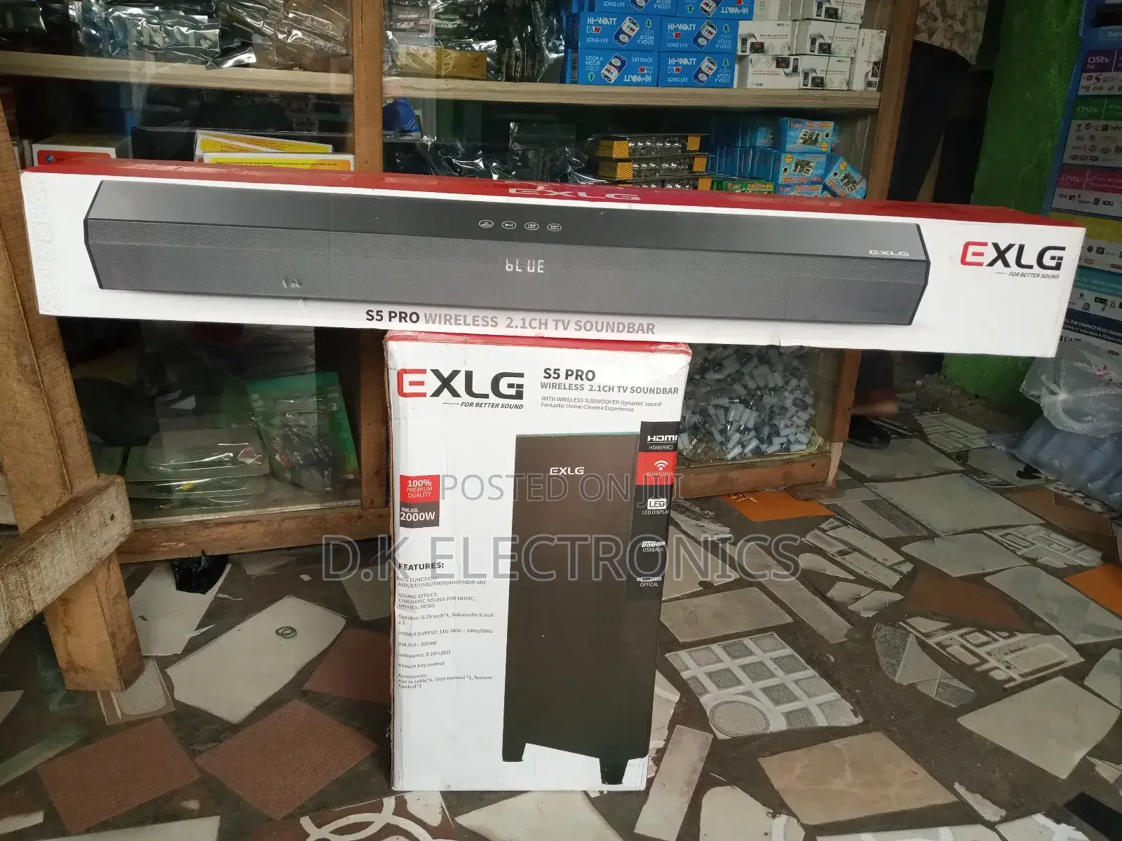 Exlg S5 Pro Wireless 2.1 Channel Tv Soundbar