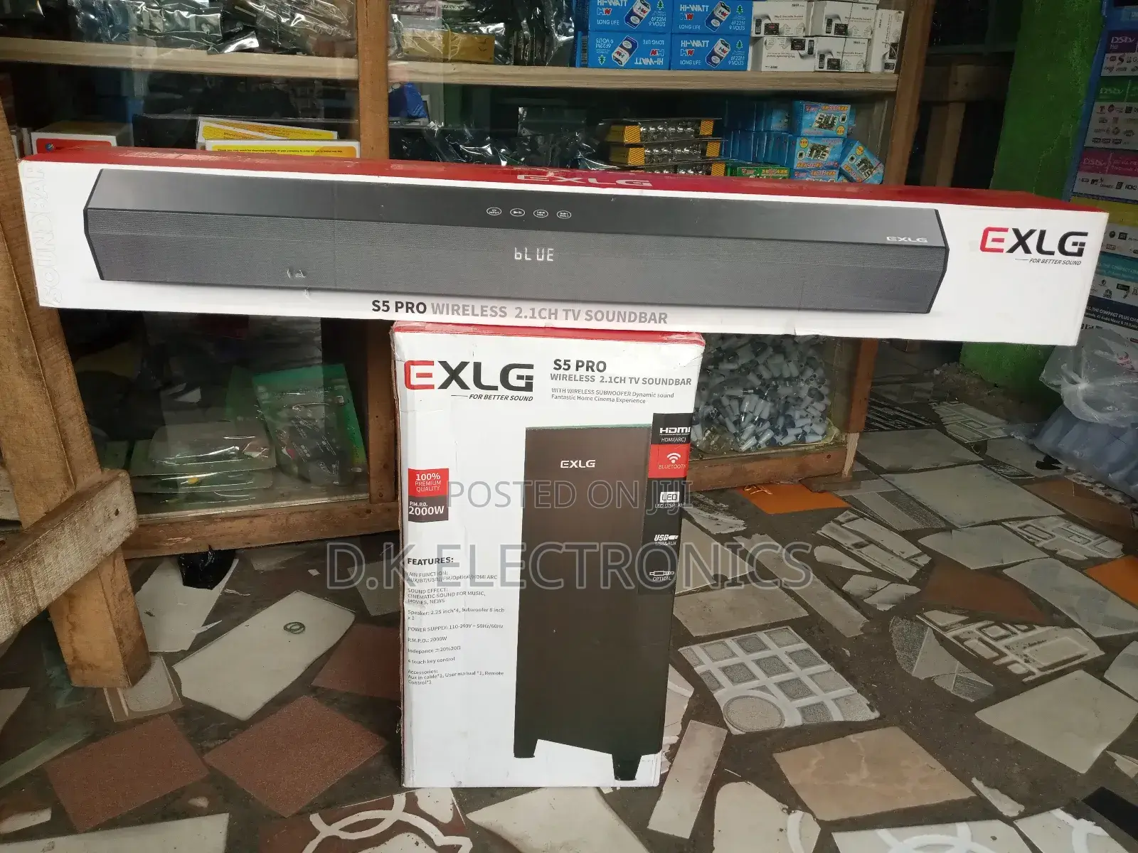 Exlg S5 Pro Wireless 2.1 Channel Tv Soundbar