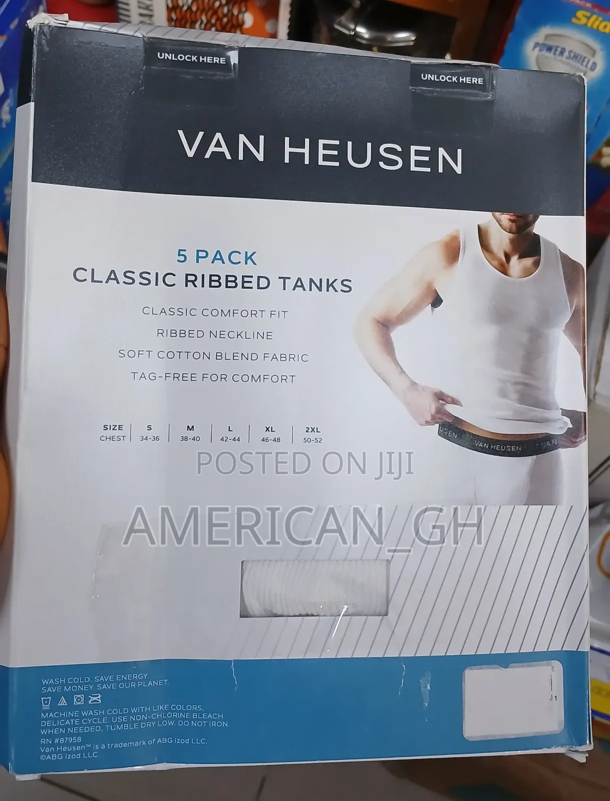Van Hussen Classic Ribbed Tank, 5 Pack