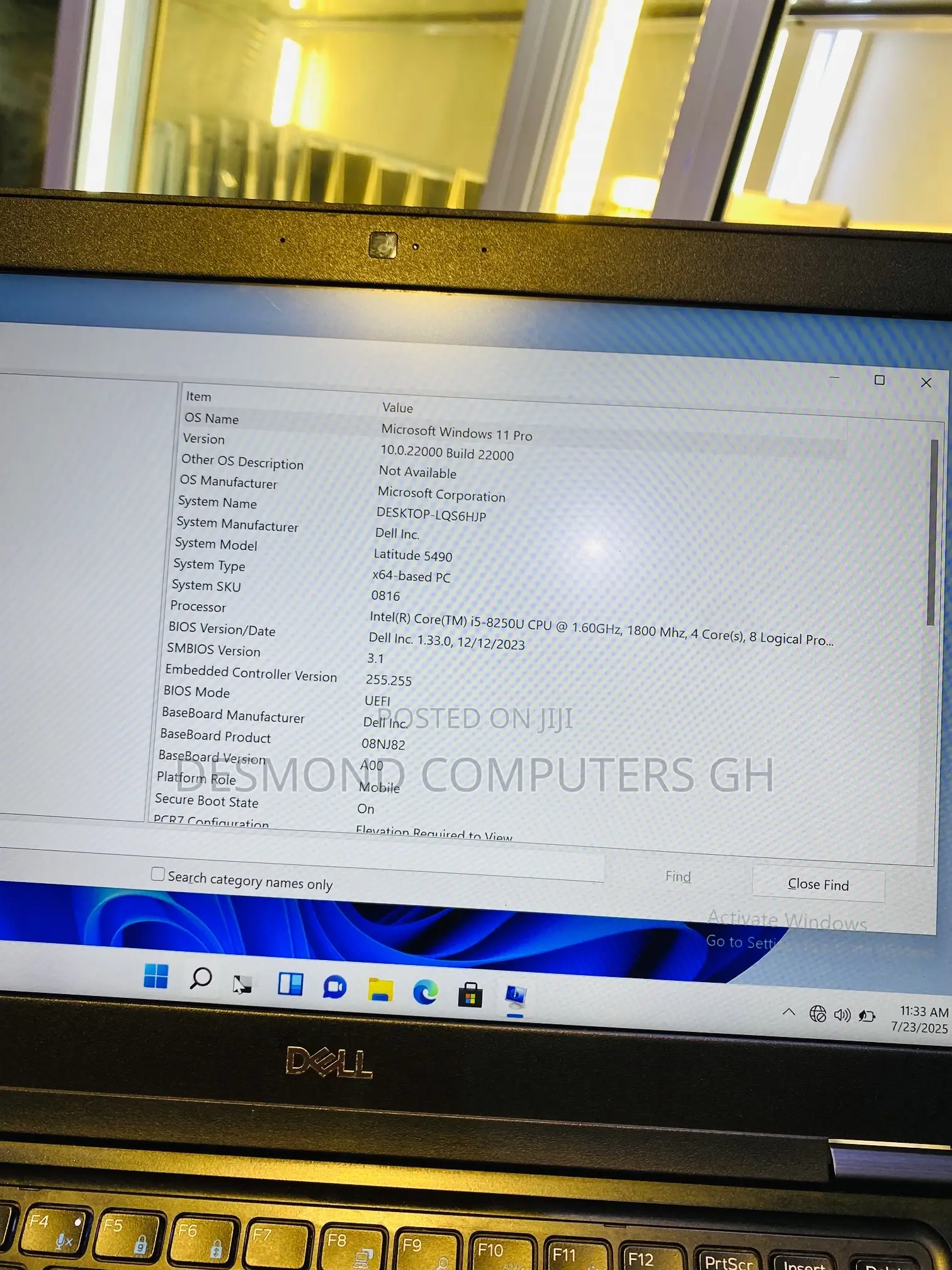Laptop Dell Latitude 5590 8GB Intel Core i5 SSD 256GB