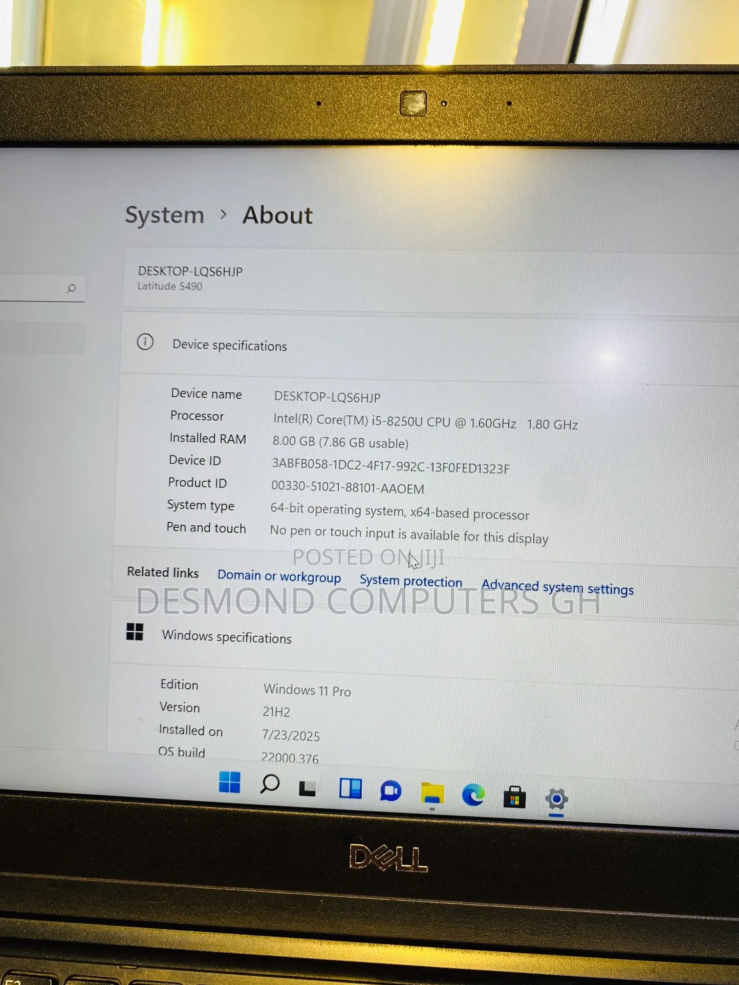 Laptop Dell Latitude 5590 8GB Intel Core i5 SSD 256GB