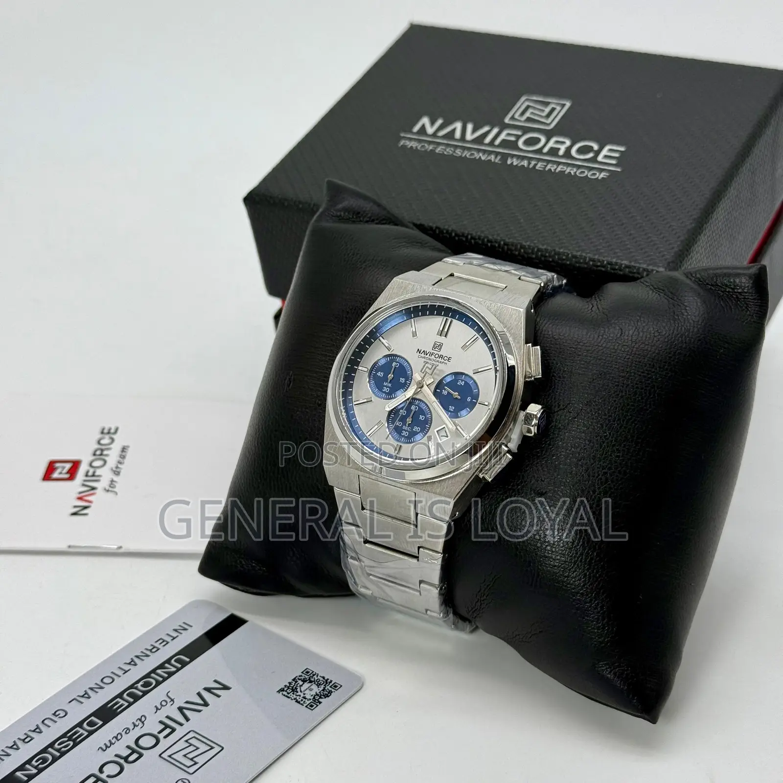 Naviforce 8048 Ch – Sliver Rose Gold Men Watch
