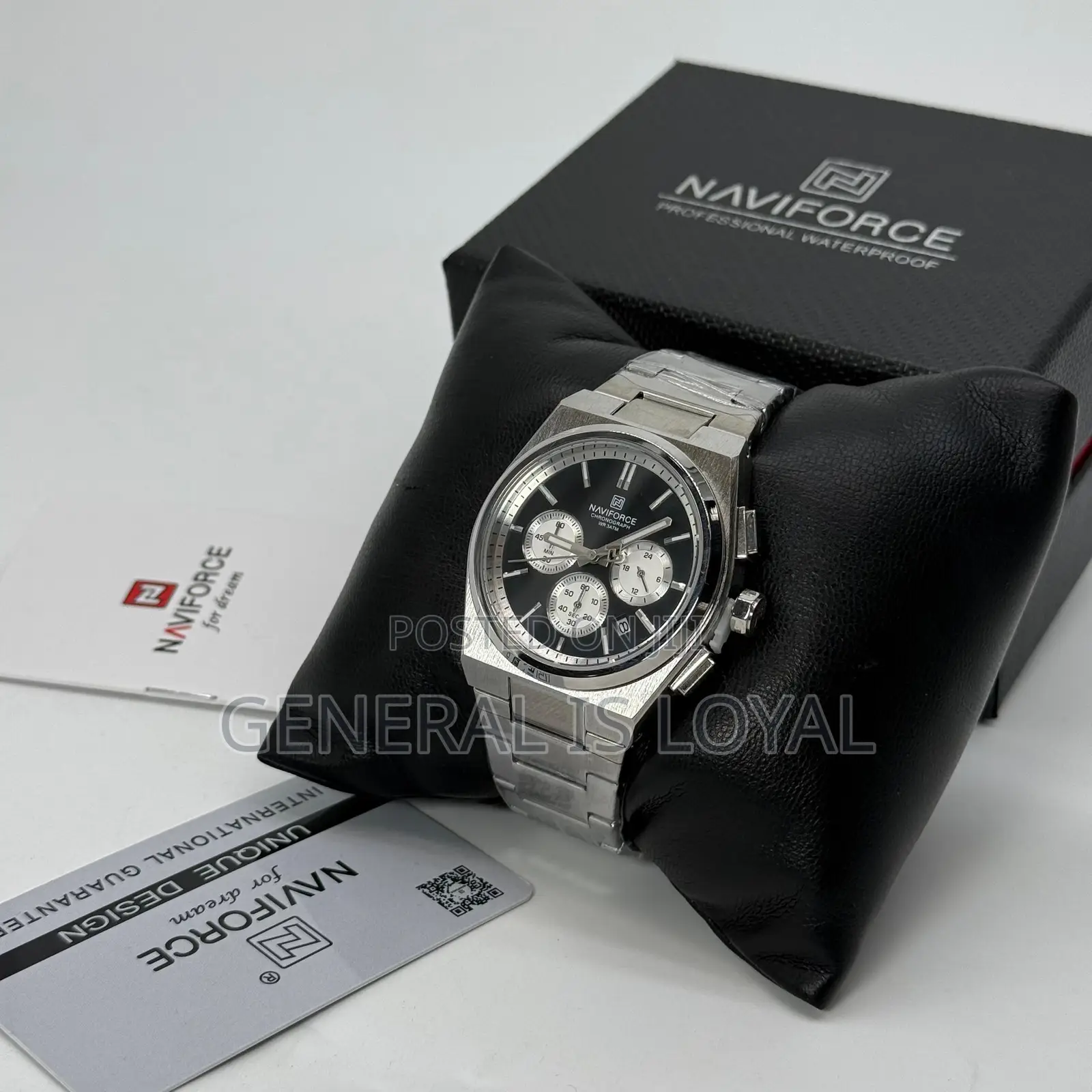 Naviforce 8048 Ch – Sliver Rose Gold Men Watch