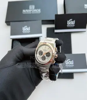 Photo - Naviforce 8048 Ch – Sliver Rose Gold Men Watch