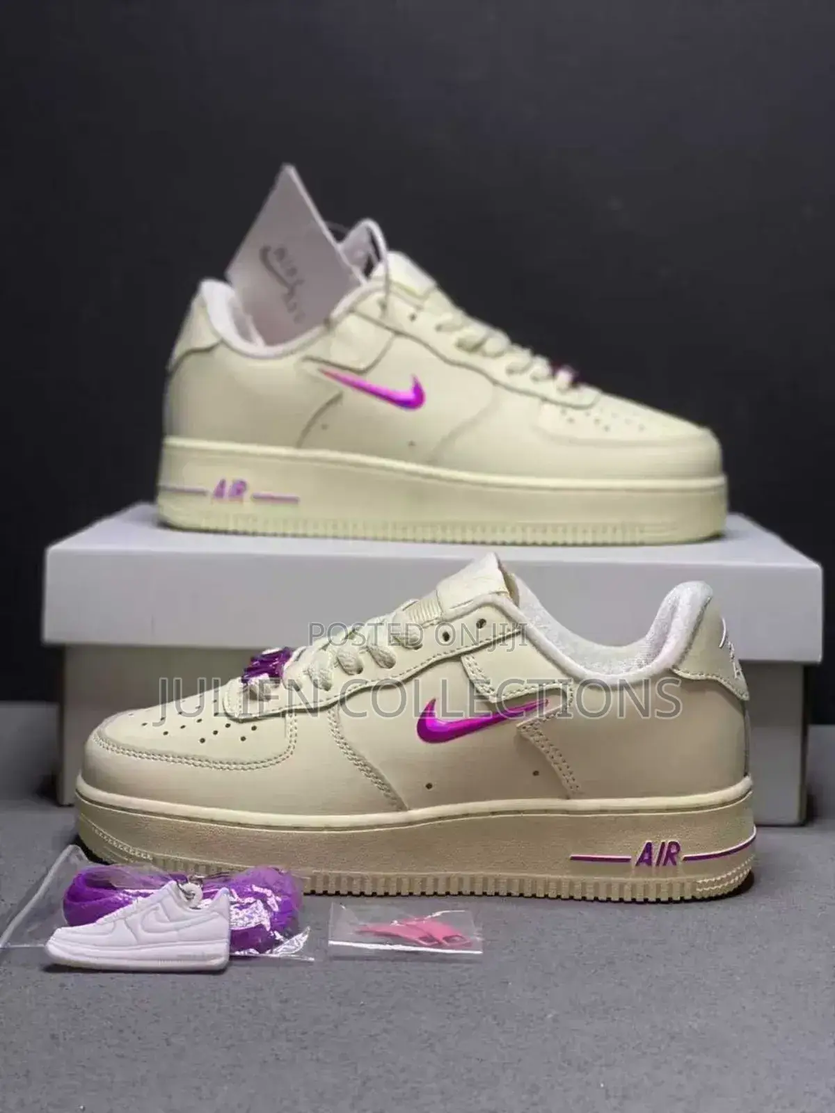 Nike Air Force Tenisi Cream Violet