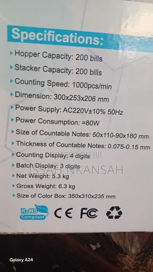 Counterfeit Detected Money Counting Machine
