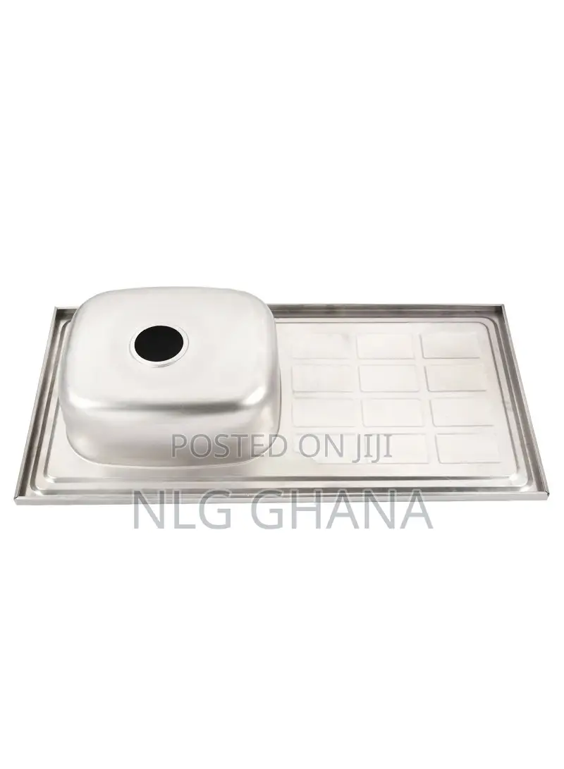 Shinny Finished Single Bowl Stainless Steel Kitchen. Ghx3722