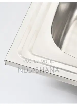 Shinny Finished Single Bowl Stainless Steel Kitchen. Ghx3722