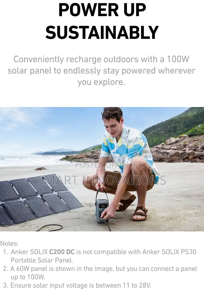 Anker Solix C200 Dc Portable Power Station - 192wh | 200w