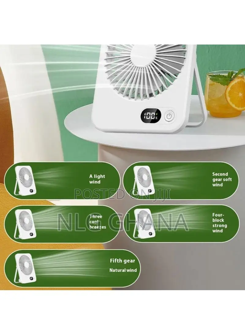 Ultra Thin Desktop Fan Digital Display. Tvx26439