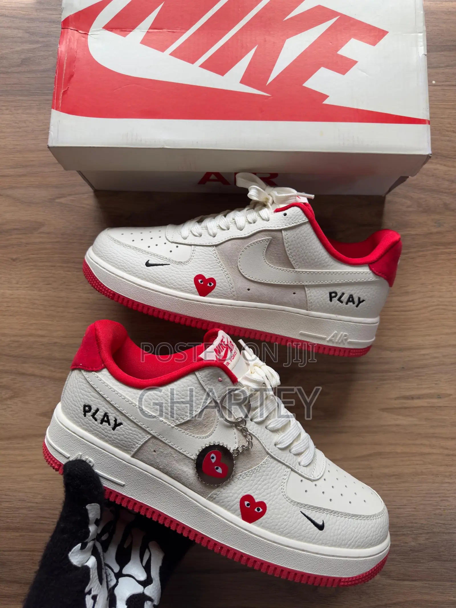 Nike Airforce Play Sneakers - 2 Colors Red Cream