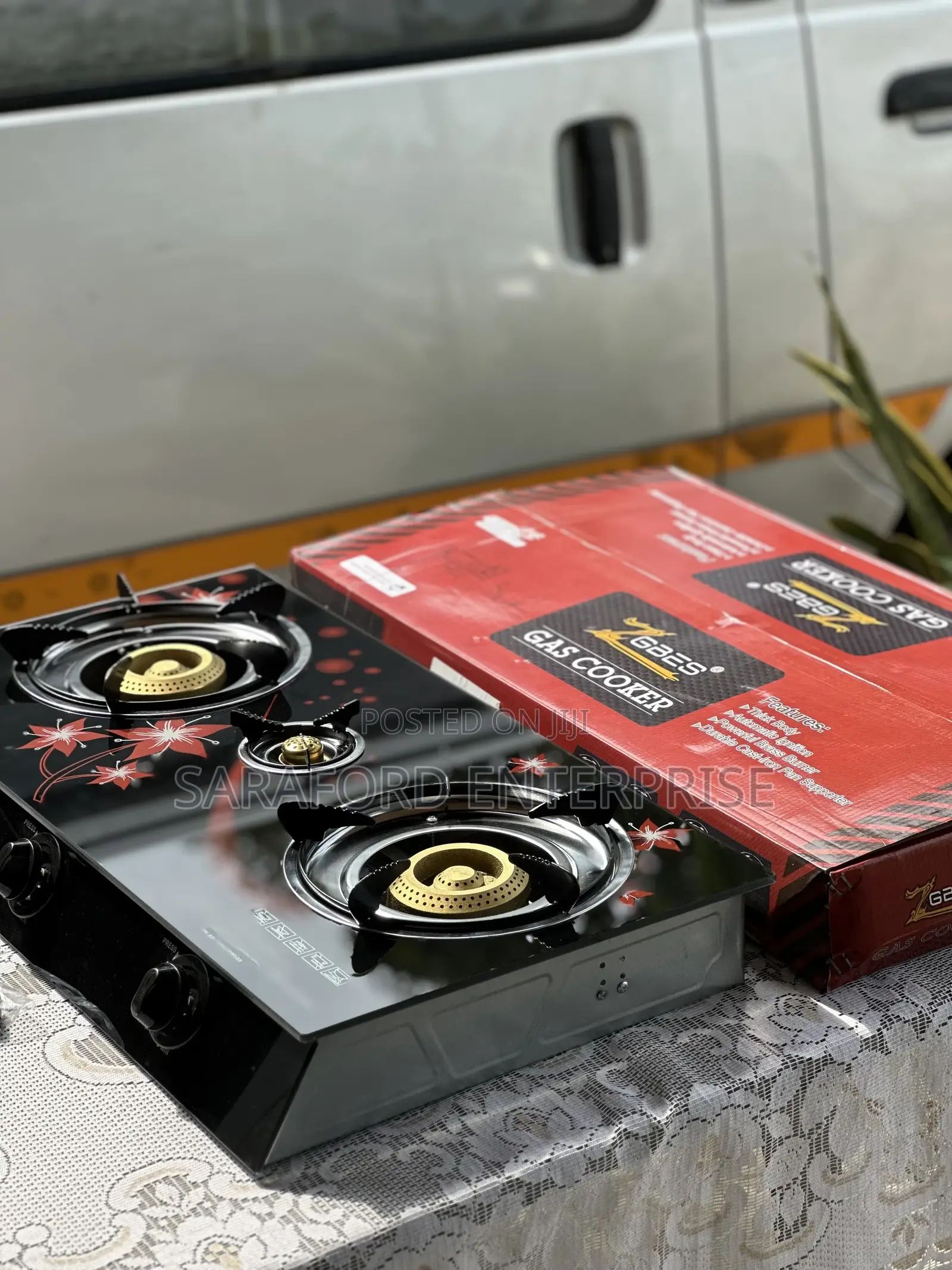 3 Burner Gas Stove(Glass Top)