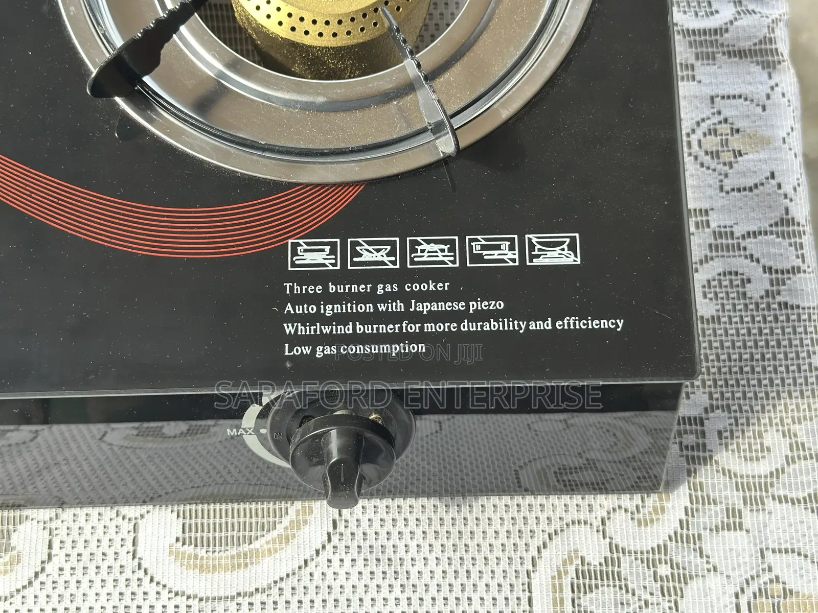 3 Burner Gas Stove(Glass Top)