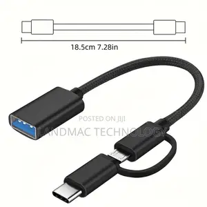 2-in-1 Usb C/Micro to Usb Adapter Otg