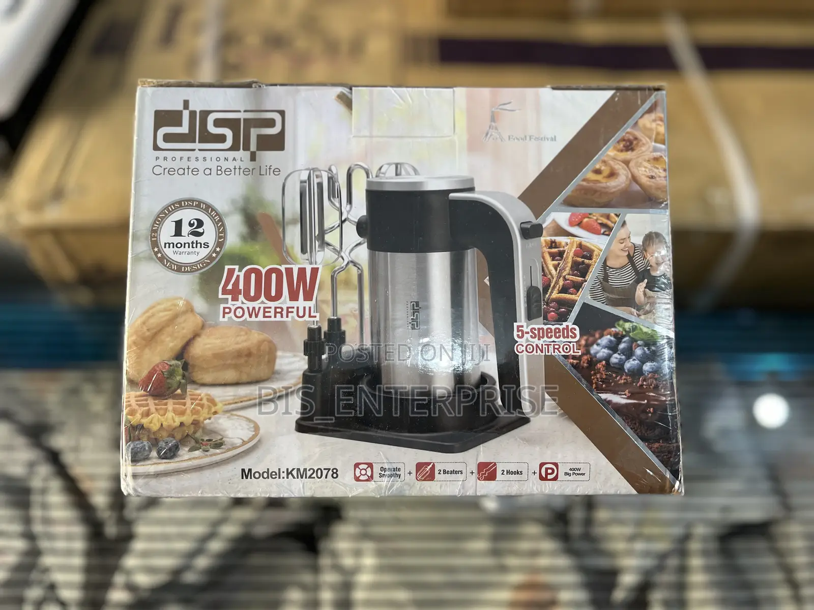 DSP Hand Mixture 400w 5-Speeds Control