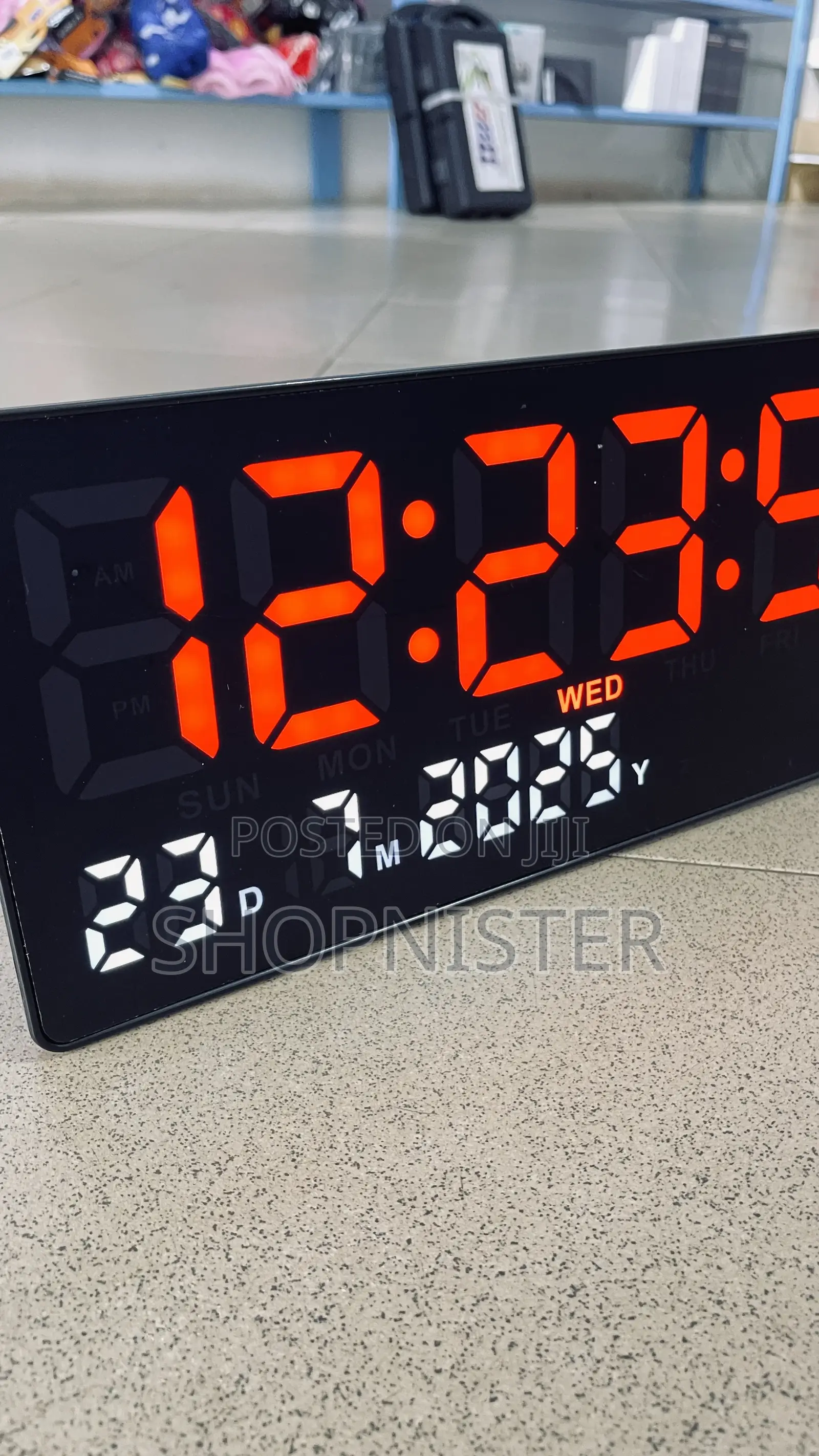 6"X14" Digital Wall Clock