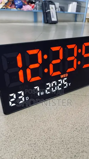 6"X14" Digital Wall Clock