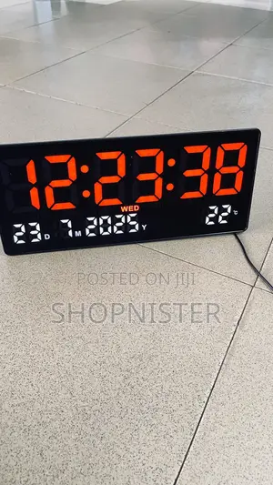 6"X14" Digital Wall Clock