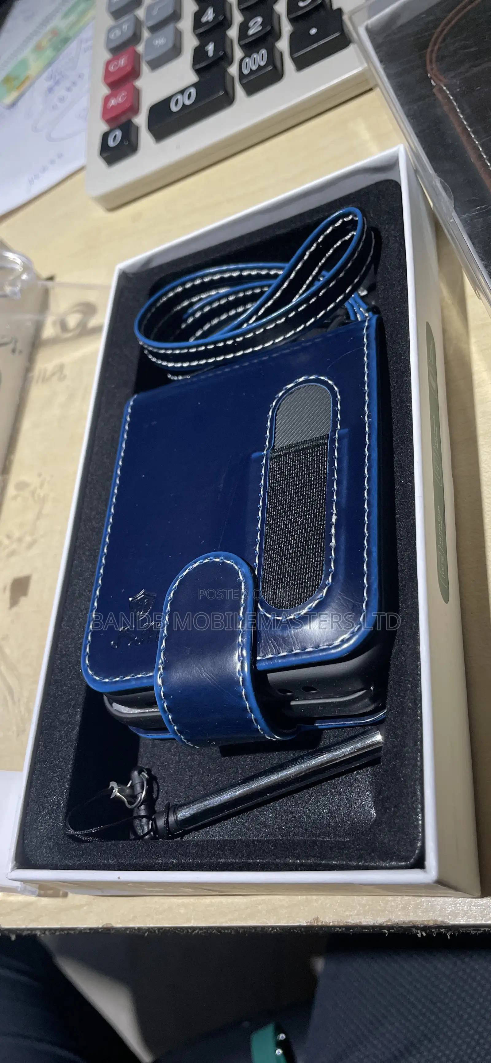 High Quality Leather Glass Samsung Case