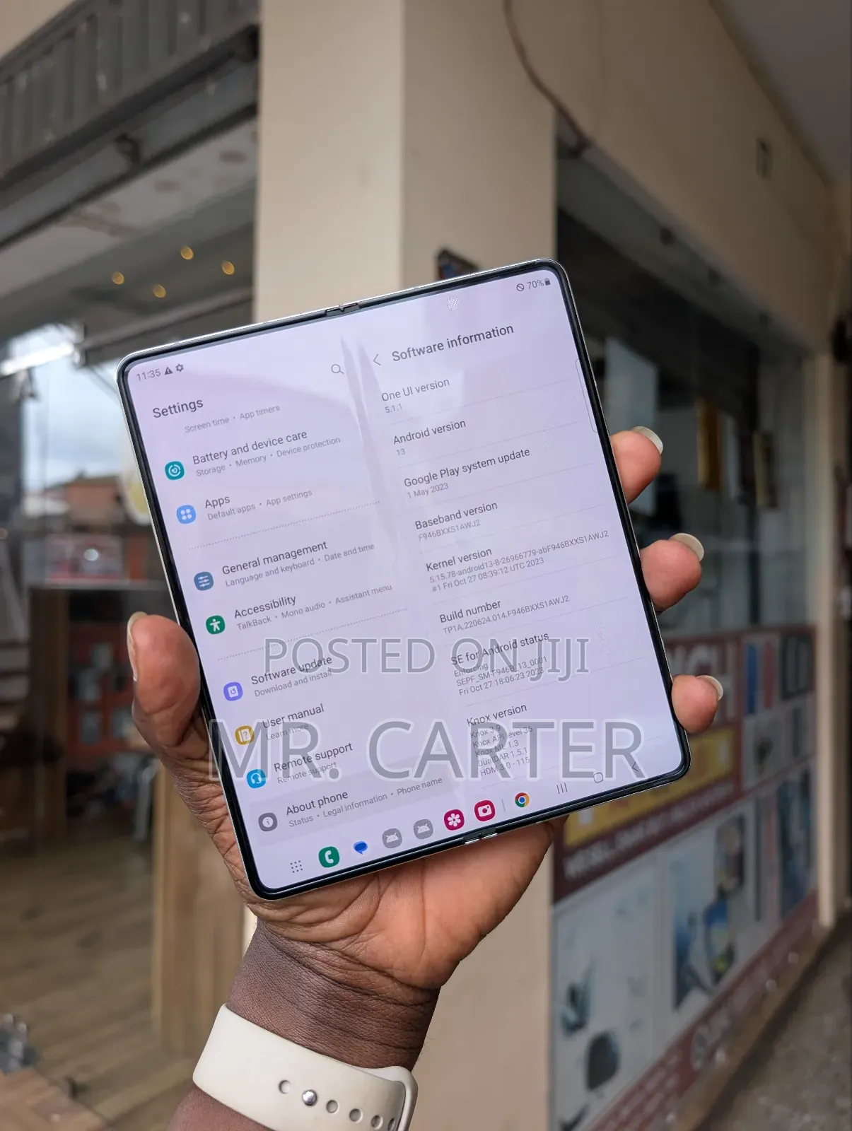 New Samsung Galaxy Z Fold 5 256 GB White