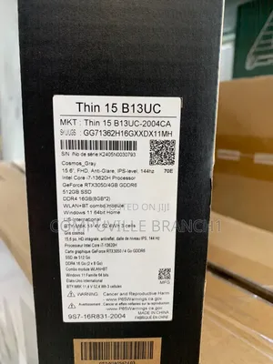 New Laptop MSI 16GB Intel Core I7 SSD 512GB