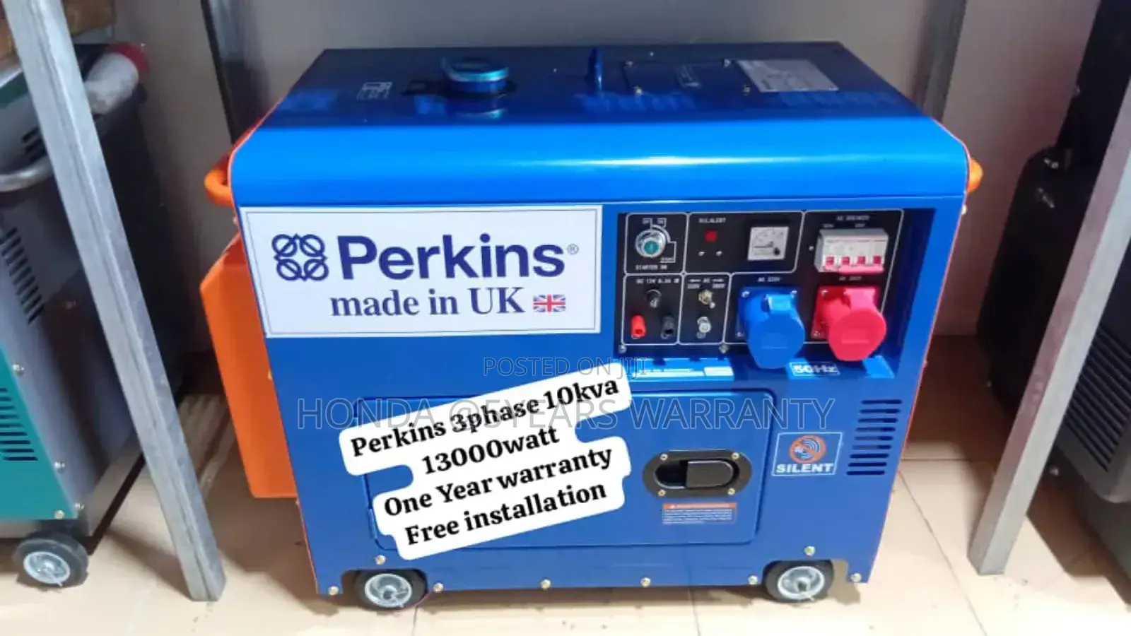 Energy Experts Perkins 3phase 10kva 13000wax Generator 10kva