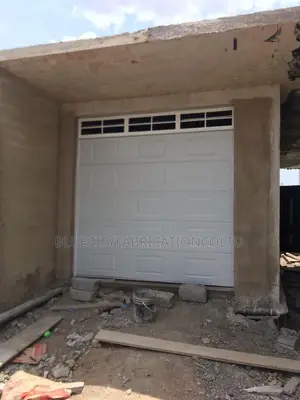 Automated Garage Door With Fanlight