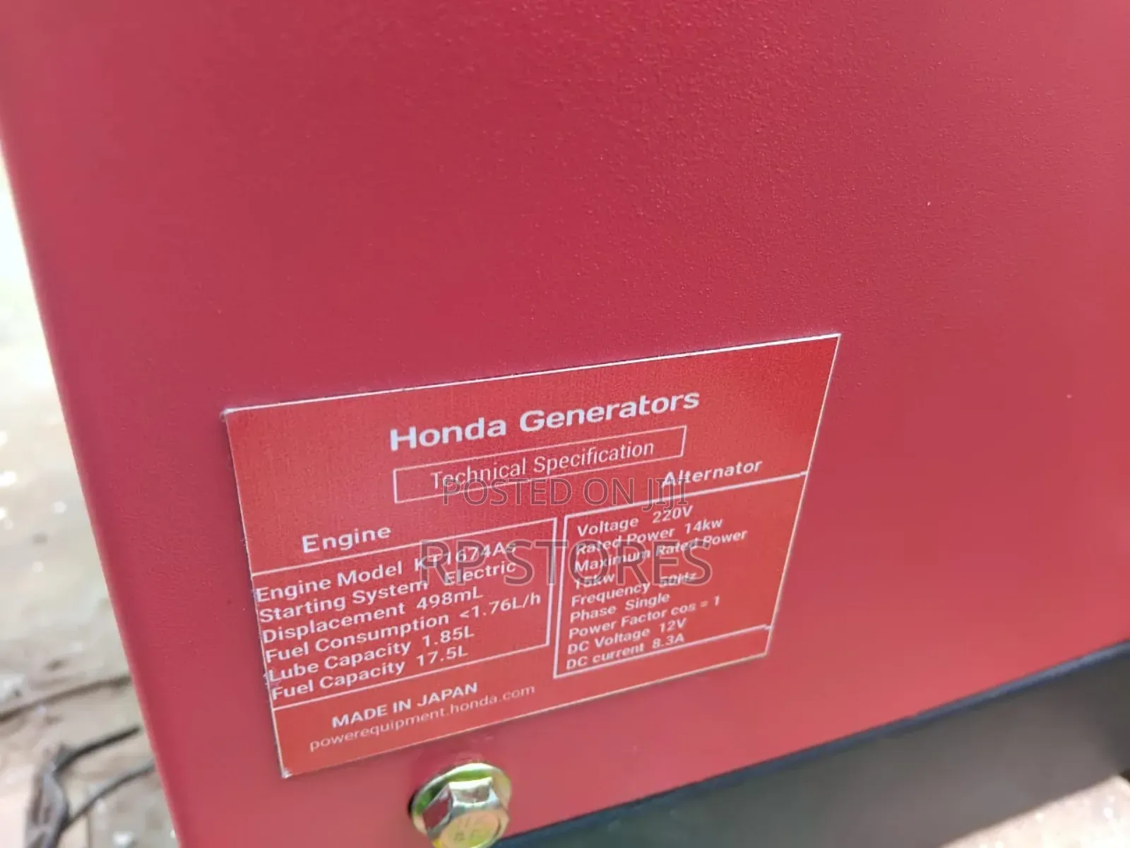 Honda Diesel Generator 15kva