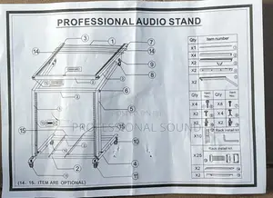 Dj Mixer Rack-210 Audio Stand