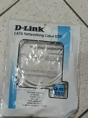 Photo - D-Link Cat6 Utp 24awg Round Patch Cord - 3m - Grey Color