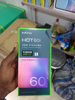 New Infinix Hot 60i 128 GB White