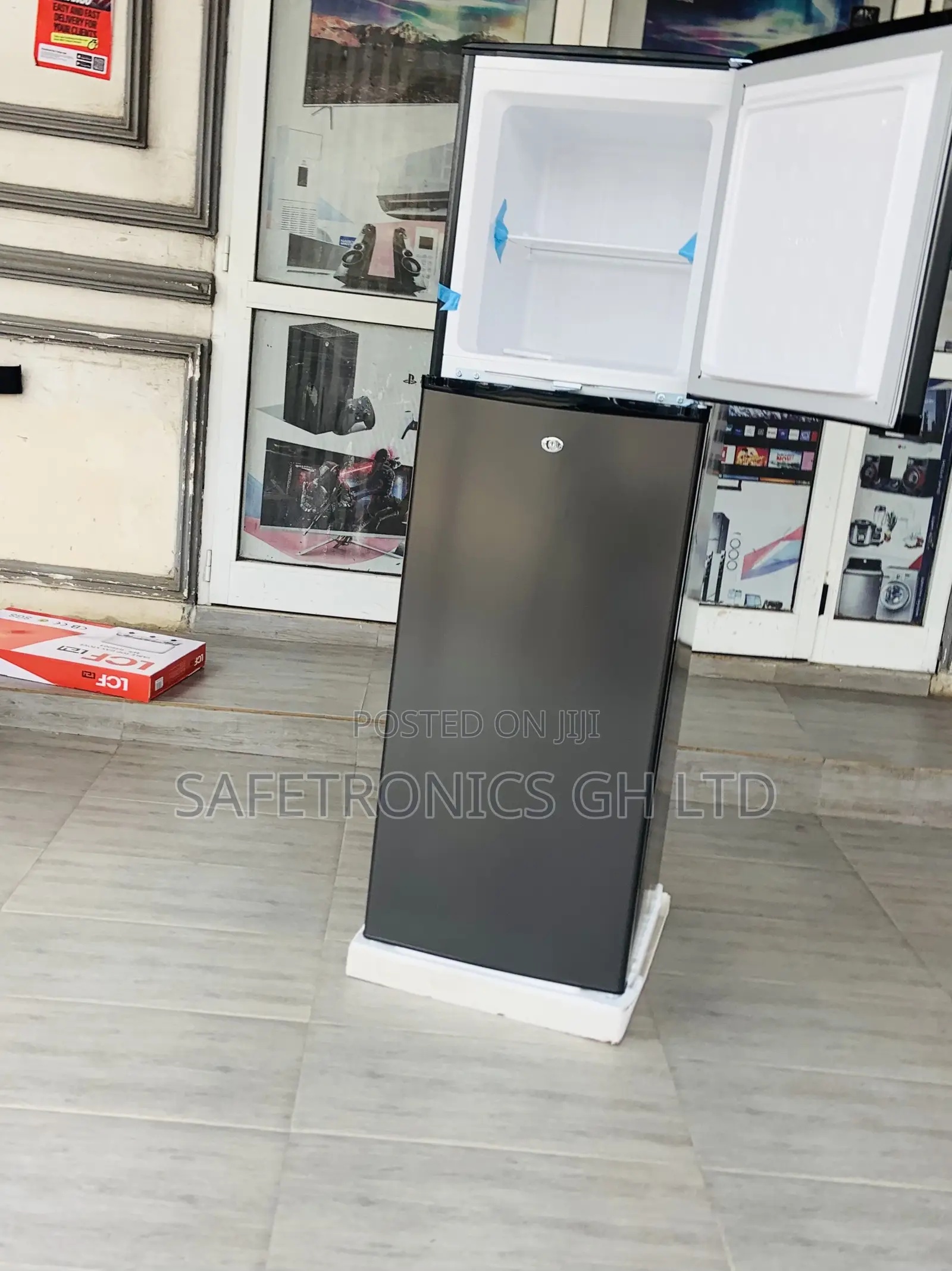 Try Out Doubledoor Pearl Pf-262 Dark Grey Topfreezer Fridge