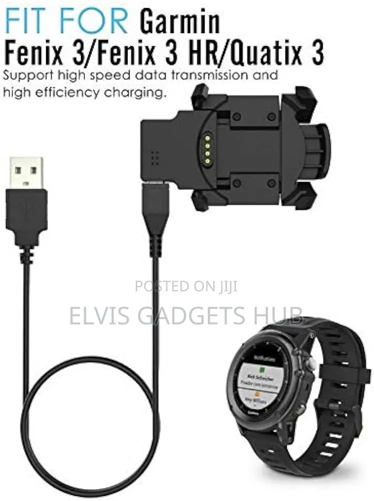 Garmin Fenix 3 Hr/Fenix 3 / Quatix 3 Smart Watch Charger