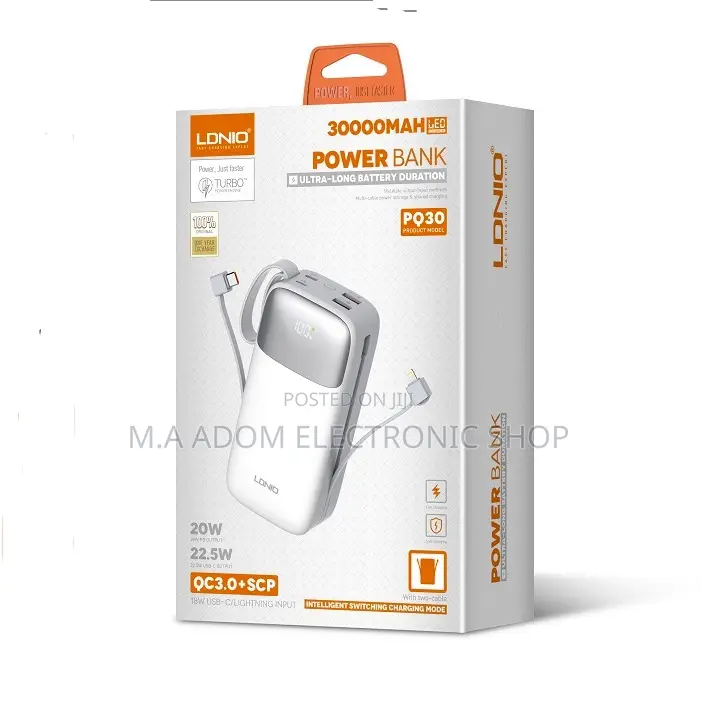 Power Bank 30000 Mah Ultra Long Lasting Duration