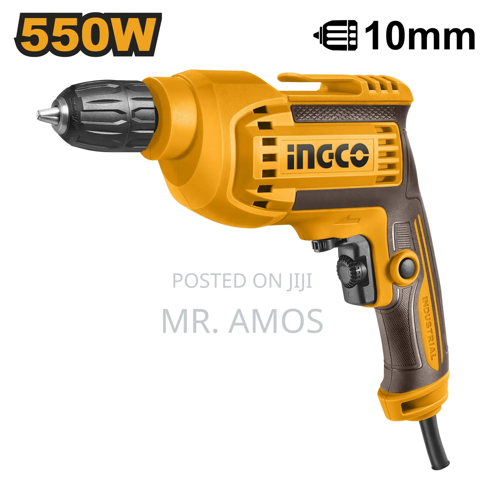 550w Keyless Electric Drill With Variable Speed - Ed550382