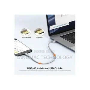 Micro Usb to Usb-C Adapter – 20cm Otg Converter Cable