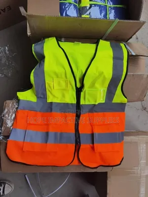 Executive Safety Vest With Zip And More Pockets.