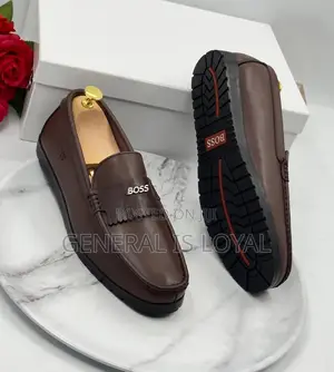 Boss Brown Simple Loafers