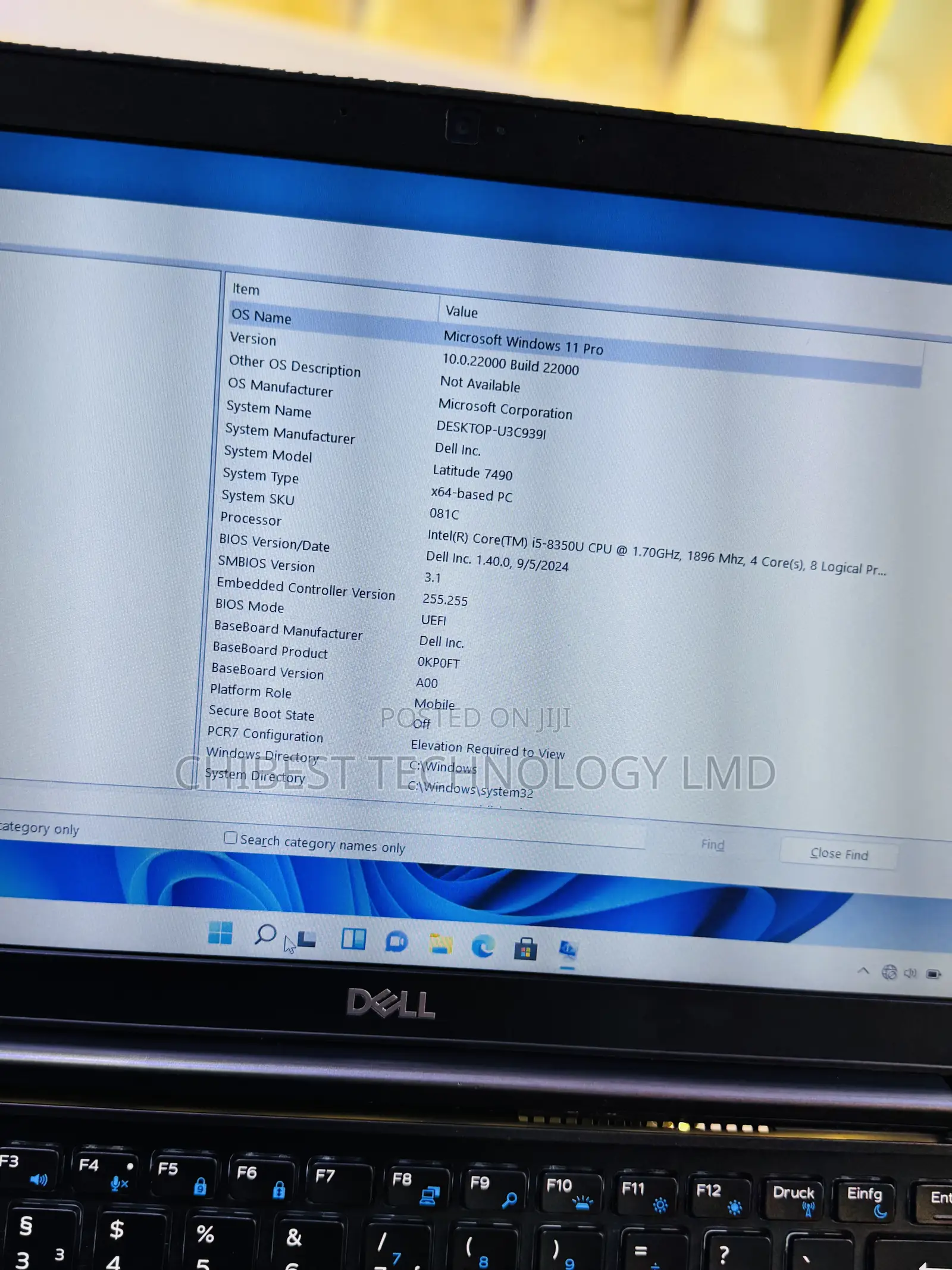 Laptop Dell Latitude 7490 8GB Intel Core i5 SSD 256GB