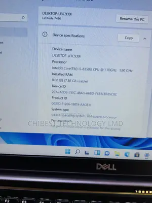 Laptop Dell Latitude 7490 8GB Intel Core i5 SSD 256GB