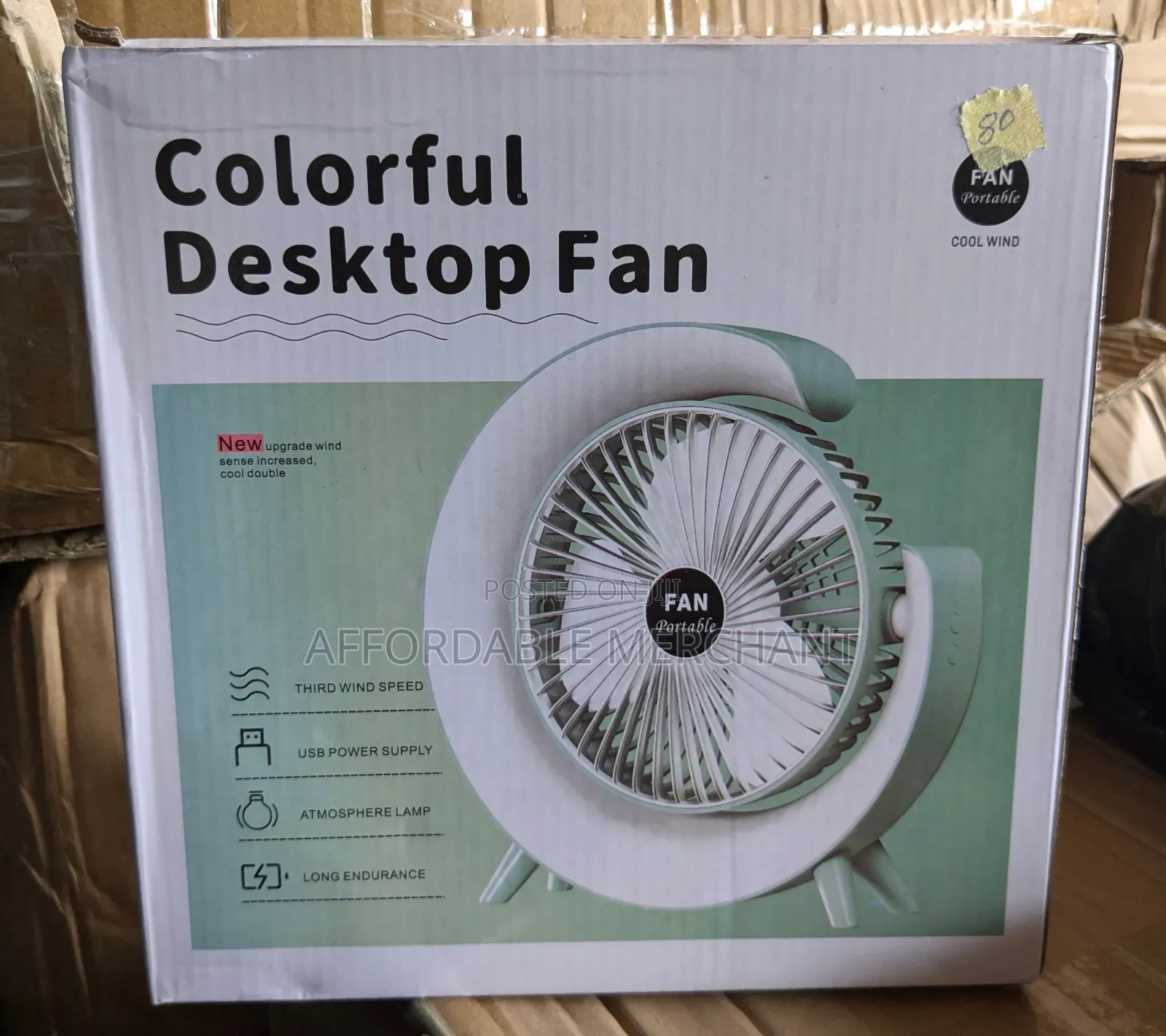 Small Colorful Desktop Fan