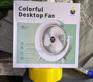 Portable Table Top Fan With Light