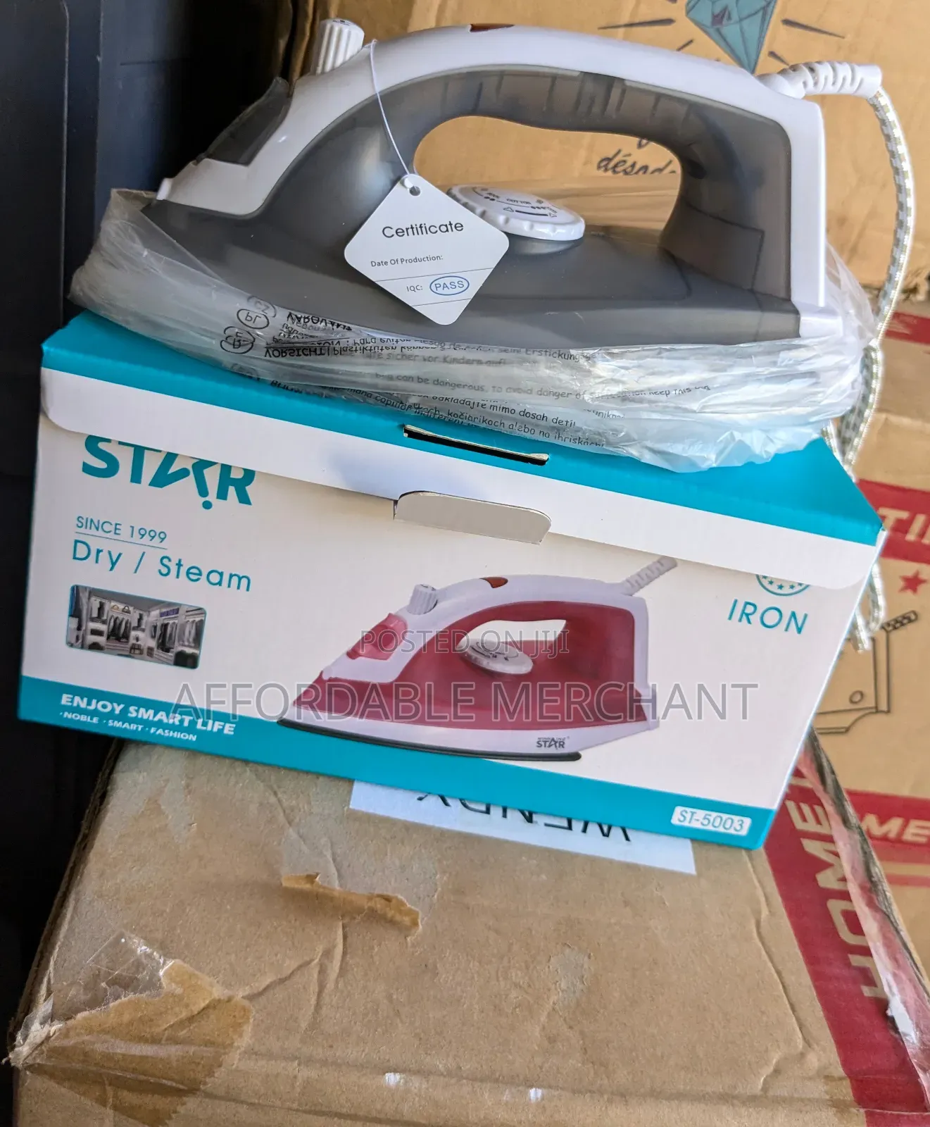 1600w Electric Steam Iron With 140ml Water Tank