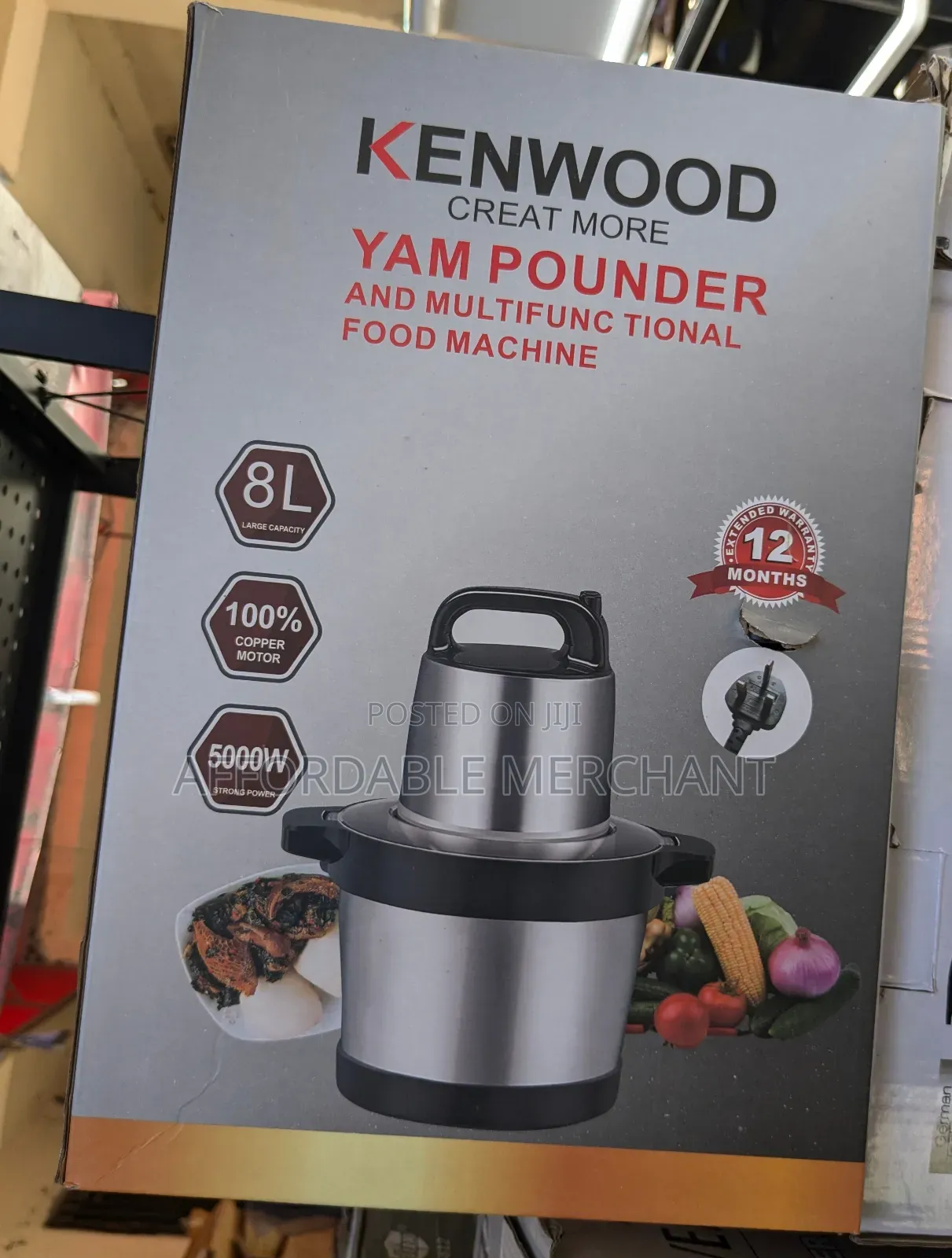 8l Fufu Machine | Meat Grinder
Yam Pounder