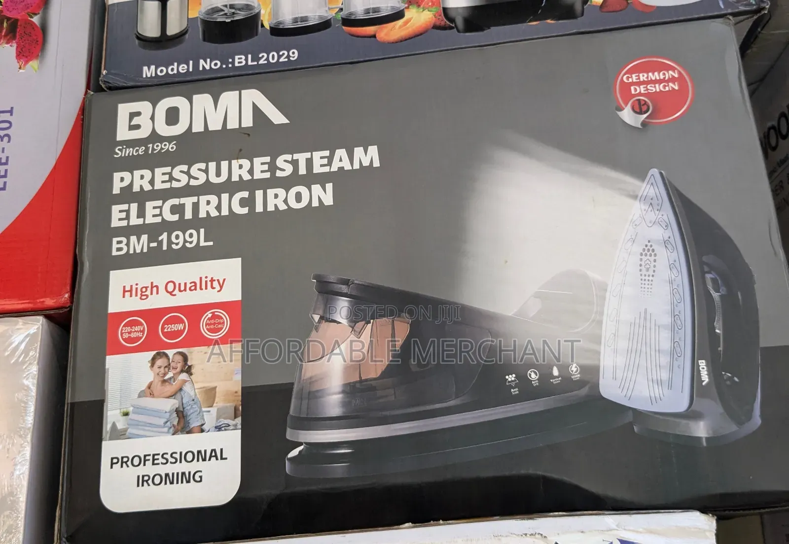 High Quality Boma Pressure Steam Electric Iron (Bm-199l)